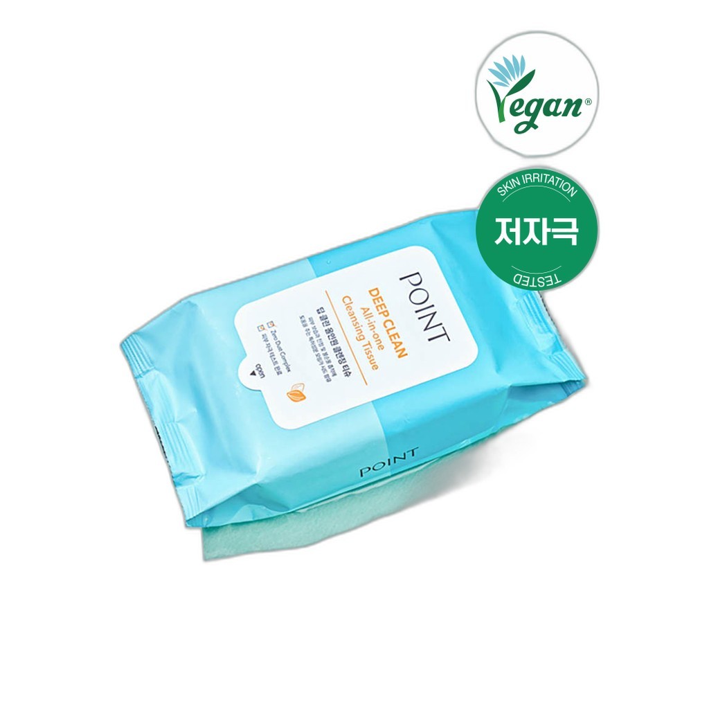[daiso] Point Deep Clean All-in-One Cleansing Tiss, N/A, 30pcs / Korean Cleansing Tiss by bin2da sho