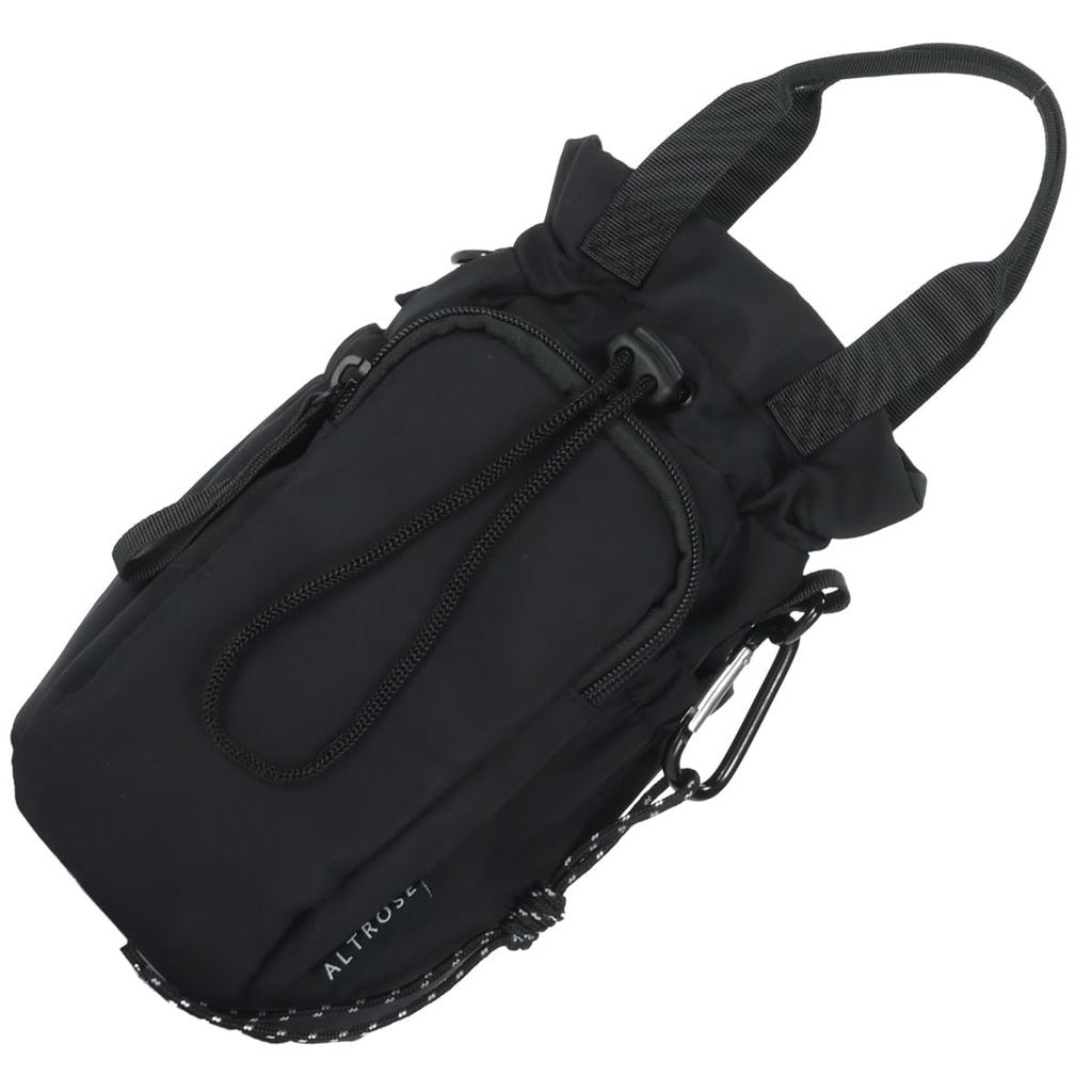 [Altrose] Black Bottle Holder — Insulated Cooler/Warmer  Shoulder Cover, Lightweight, Holds Two 500m