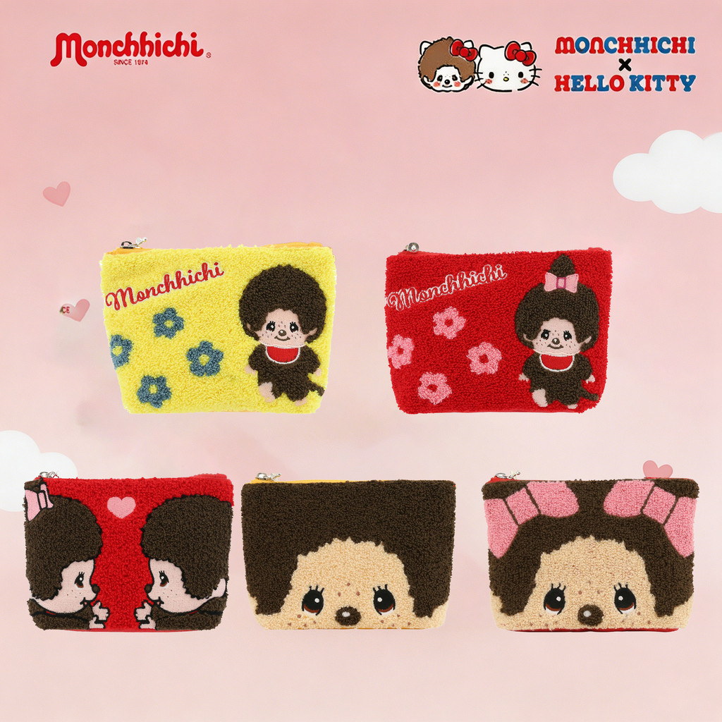 Monchihichi กระเป๋าเครื่องสําอาง Monchihichi ของญี่ปุ่น 19.5 ซม
