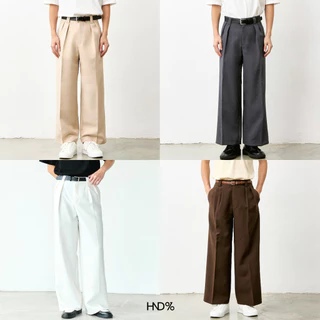 HND% กางเกงขายาวกระบอกใหญ่ รุ่นใหม่ WIDE PANTS ผ้าหนา อยู่ทรง BAGGY STYLE