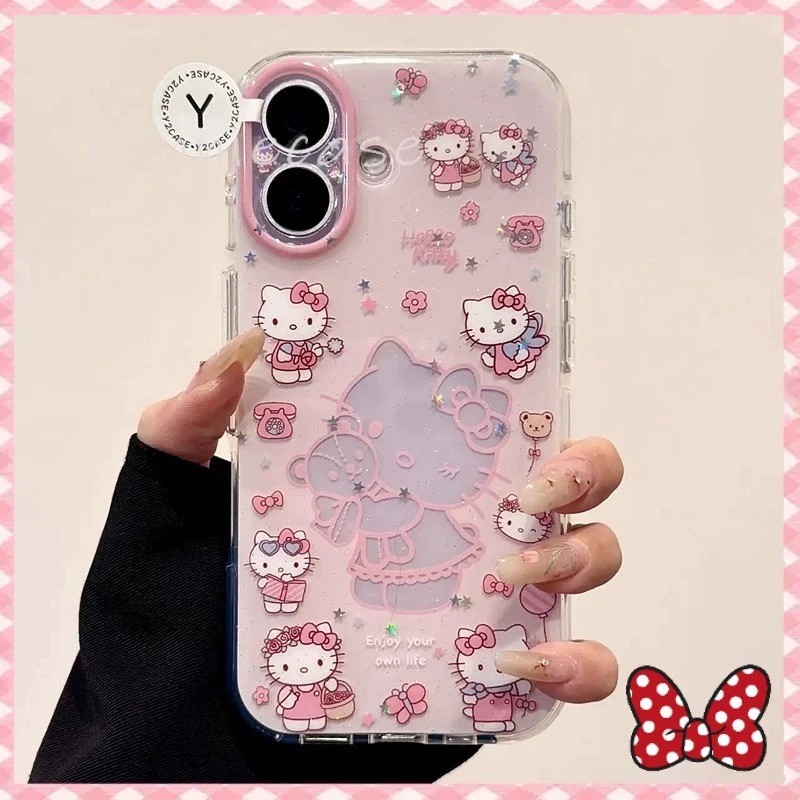 ðMINNIEðgood kitti case for iPhone 17 13 12 11 16 15 14 PROMAX X XS MAX XR 7/8PLUS āļāļĢāļāļĩāđāļāļĢāļĻāļąāļāļāđāđāļāļāļąāđāļ āļŠāđāļāļāļēāļāđāļāļĒ āļāđāļēāļĢāļąāļ
