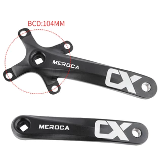 MEROCA จักรยาน Crank Chainwheel 104BCD MTB จักรยาน Crankset อลูมิเนียมอัลลอยด์ด้านล่าง 170 มม.