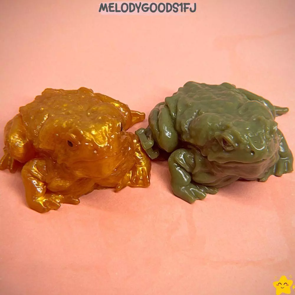 MELODYGOODS1FJ Frog SimulationToy, Sticky Soft Frog Squeeze, ตลกคางคกความเครียดบรรเทาของเล่น Tricky ของเล่น