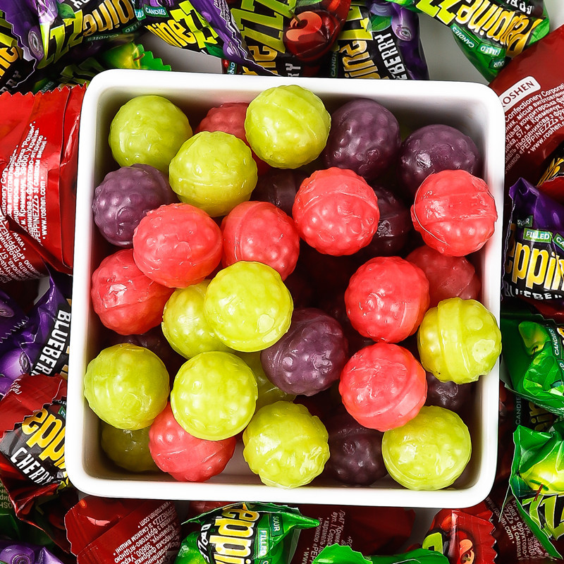 รัสเซีย Roshen Roshen Sour Pop Candy รสผลไม้ Hard Candy Bubble Sour Candy Pop Sour ยูเครน