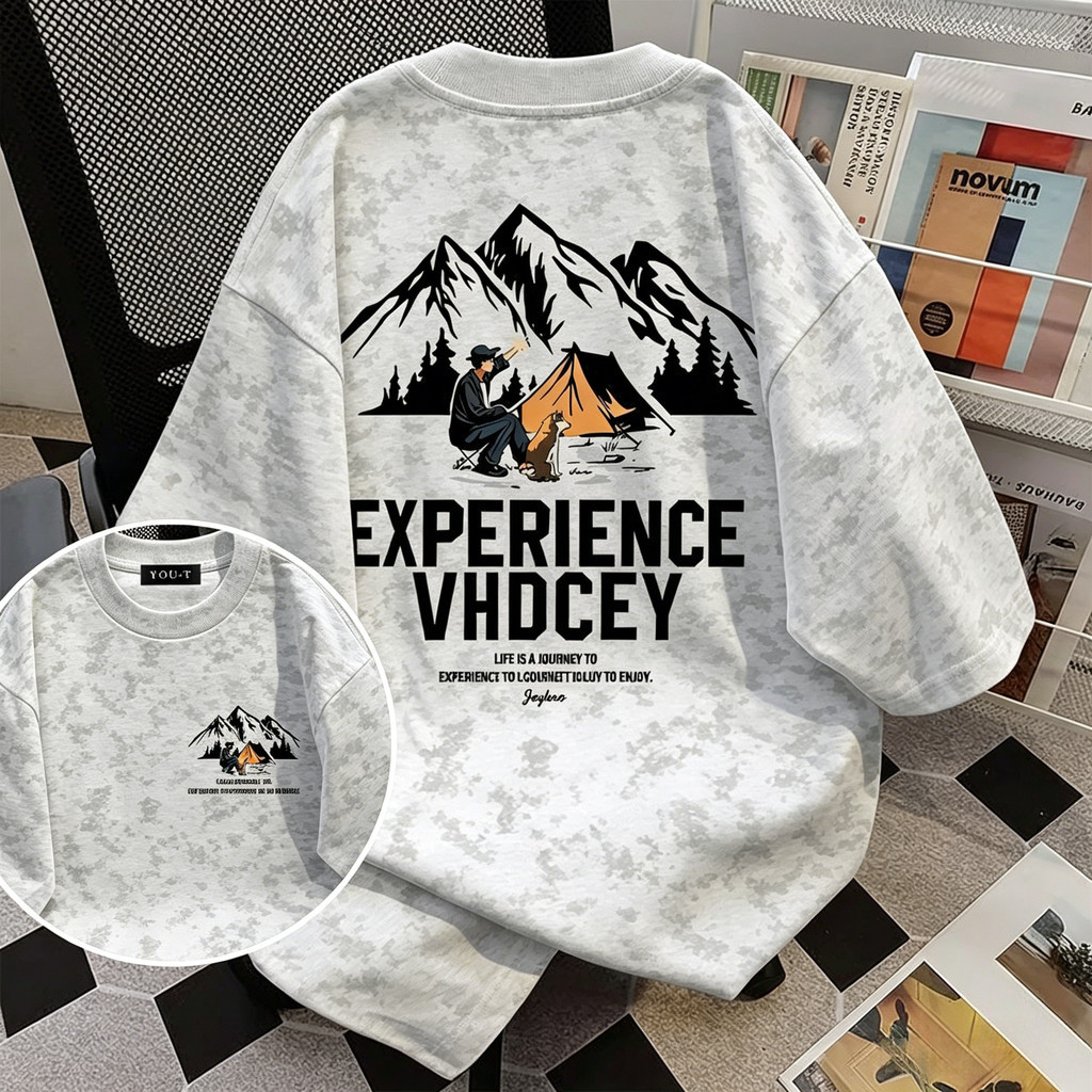 My-T🚀เสื้อผ้าผู้หญิงแฟชั่นน่ารักoversize cotton เสื้อแฟชั่น คอกลม แขนสั้น  'GOOD LUCK' สไตล์ลำลอง ใส่สบาย S-3XL