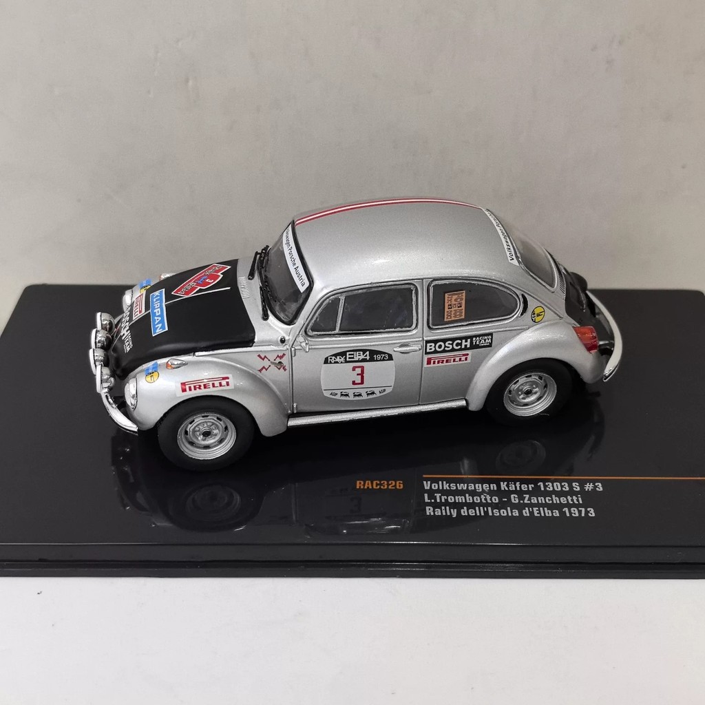 [สต๊อกพร้อม 1 รายการ] IXO 1/43 VW KAFER 1303 S #3 1973 Volkswagen Beetle Racing รุ่นโลหะผสมจัดส่งฟรี