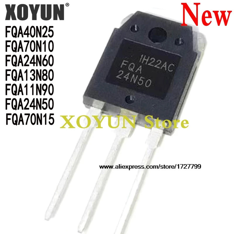 5pcs ใหม่ FQA40N25 FQA70N10 FQA24N60 FQA13N80 FQA11N90 FQA24N50 FQA70N15 TO3P TO-3P ชิป ic ในสต็อก I