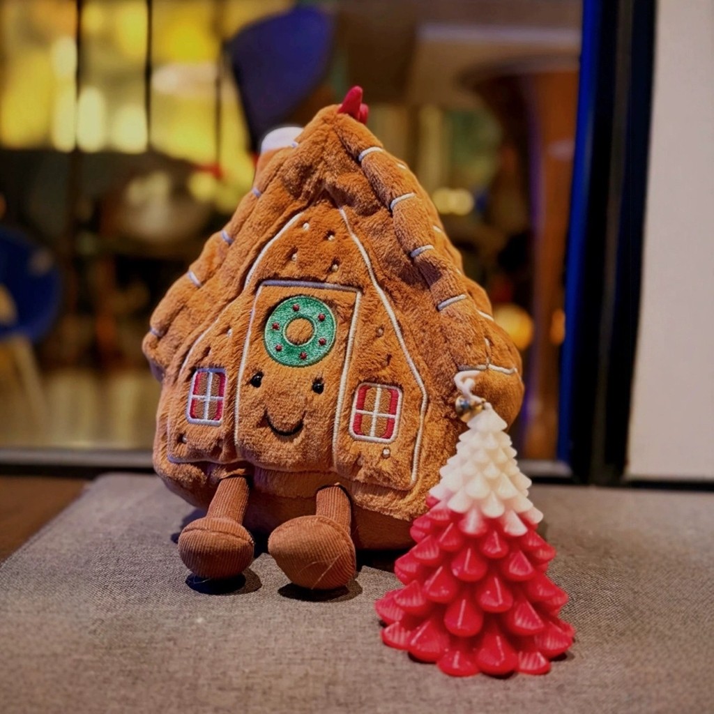 Jc ตุ๊กตาคริสต์มาส Gingerbread House Star Biscuit Gingerbread Man Christmas Biscuit Tree ตุ๊กตาตุ๊กต