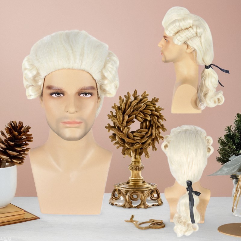 วิกผม Harley Quinn แบบหางม้าขนาดใหญ่ สำหรับ cosplay ตัวละครเต็มหัว