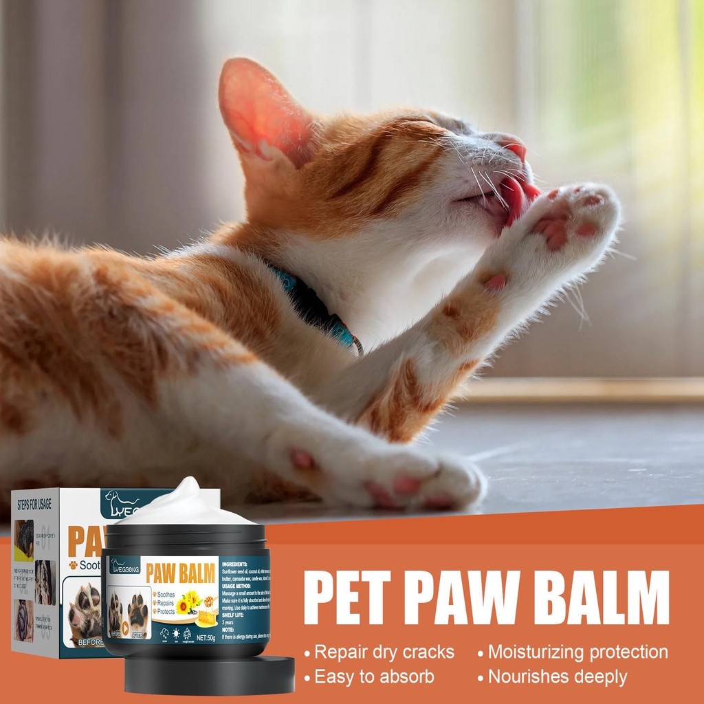 Pet Paw Balm Moisturizing Dog Cat Paw Palm Care Cream J7l4
