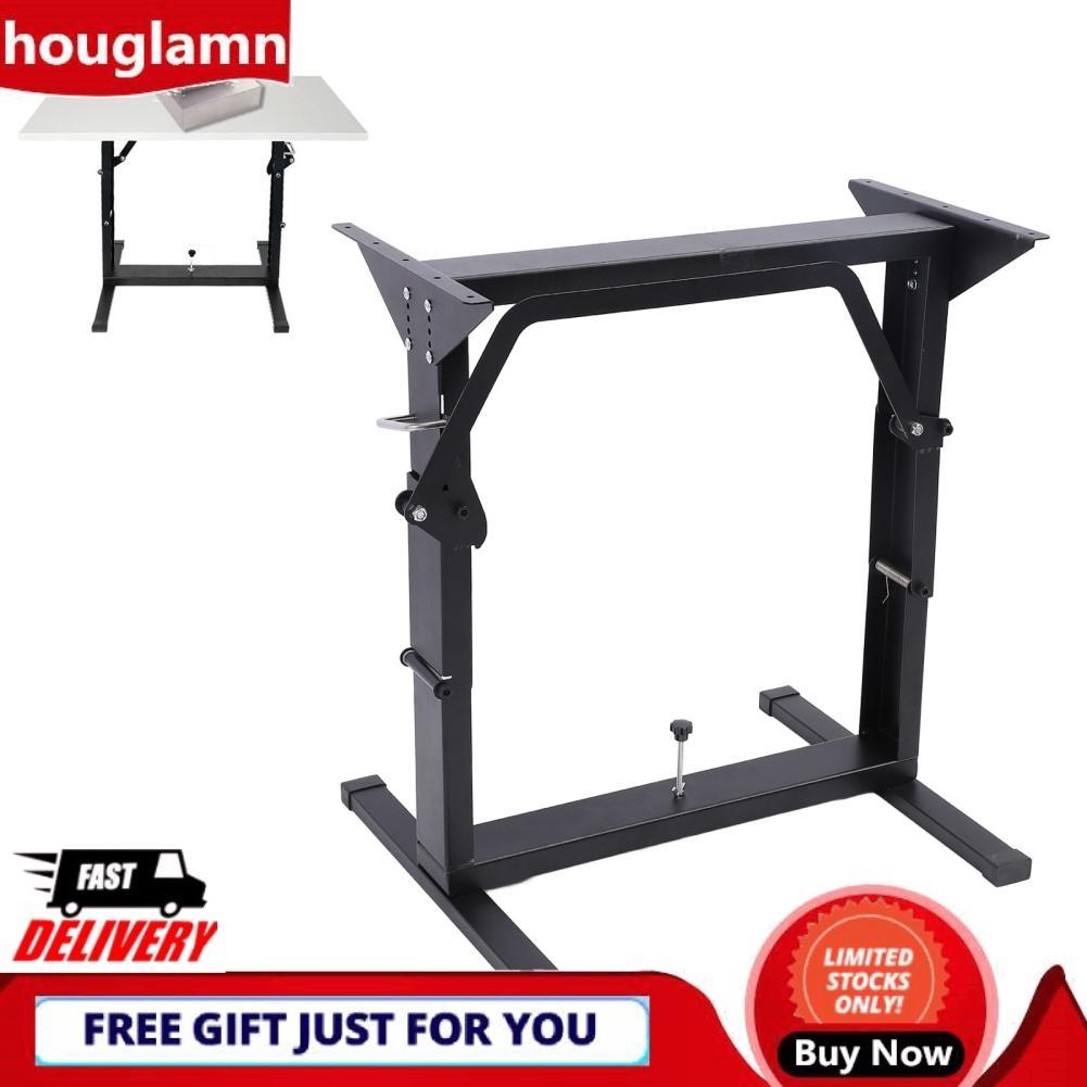 Houglamn Houglamn ปรับยืนโต๊ะกรอบ 27 ถึง 63 ซม.ความสูง 573lbs โหลดความจุมัลติฟังก์ชั่นพับยกสำหรับ RV