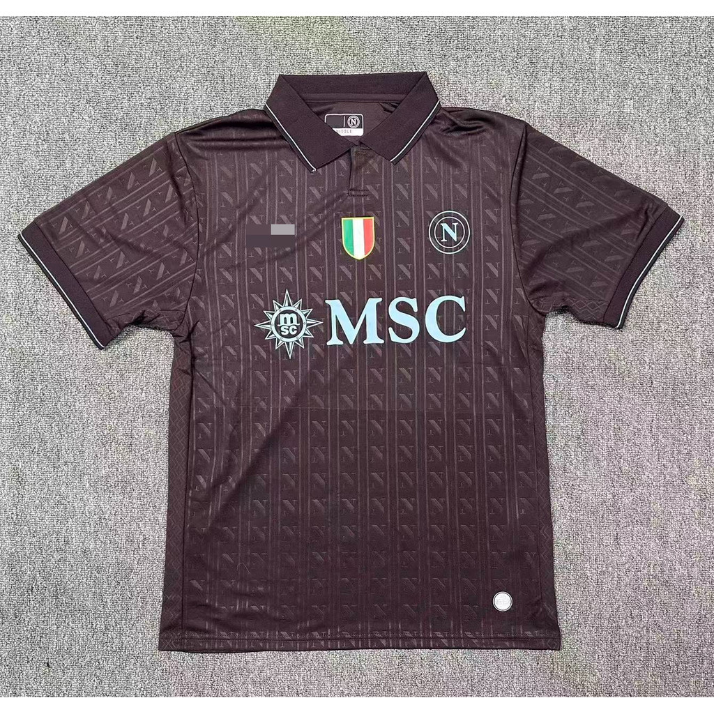 SSC Napoli 2 Away Fan Jersey 2025-26 เสื้อฟุตบอลระบายอากาศได้ดี มีชื่อและหมายเลขที่สามารถกำหนดเองได้