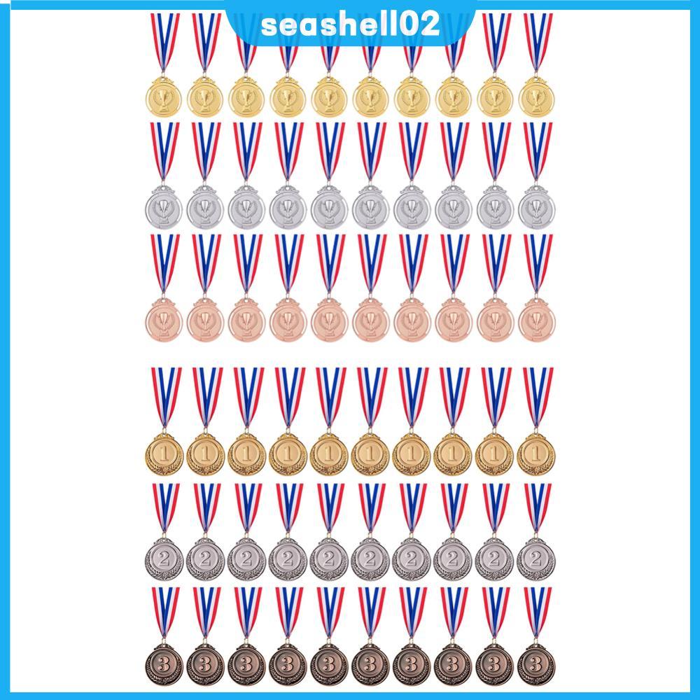 ⚡24ชม.⚡ 30 ชิ้น 2 นิ้ว 1st 2nd 3rd รางวัลเหรียญคอริบบิ้น Winner รางวัลเหรียญทองเงิน Bronze รางวัลสํา