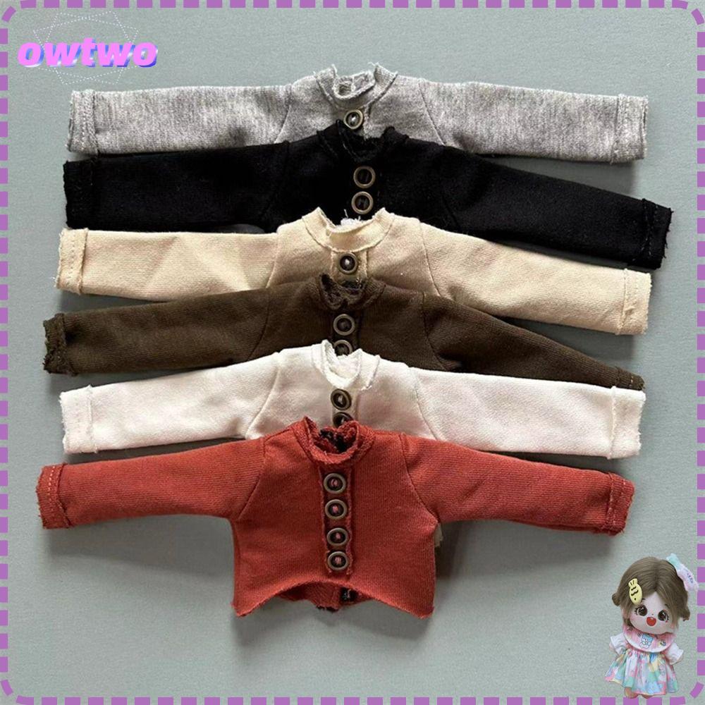 OWTWO เสื้อยืดกางเกง, DIY Mini Casual Top, กางเกงทําด้วยผ้าขนสัตว์แฟชั่นน่ารักสําหรับตุ๊กตาบลายธ์สํา