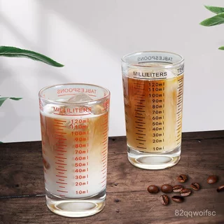 แก้วตวง มีสเกลวัด ขนาด 90ml/120ml 3oz/4oz สีดำ สีแดง IARU