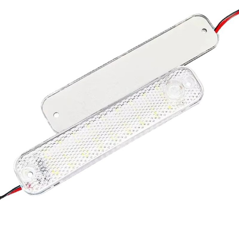 QJ โคมไฟเพดานอ่านหนังสือติดตั้งง่าย 36 LEDs DC12V ถึง DC85V สําหรับรถยนต์รถบรรทุกกว้าง
