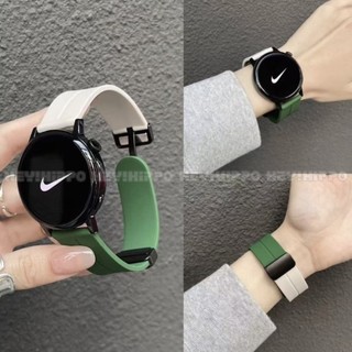 สายซิลิโคนบล็อกสีเหมาะสําหรับ Amazfit 2 ตาราง/active 2/GTS 4Mini/GTS 4 3 2e 2Mini/Bip 3/Bip SU Pro Bip6 Bip5 หน่วย Bip3 เปลี่ยนสายหัวเข็มขัดแม่เหล็ก