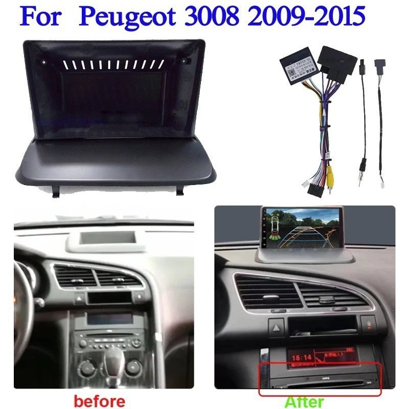 PEUGEOT 3008 กรอบนําทางเหมาะสําหรับ 2013 + PEUGEOT 3008 Android นําทางหลากหลายดัดแปลงกรอบแผง