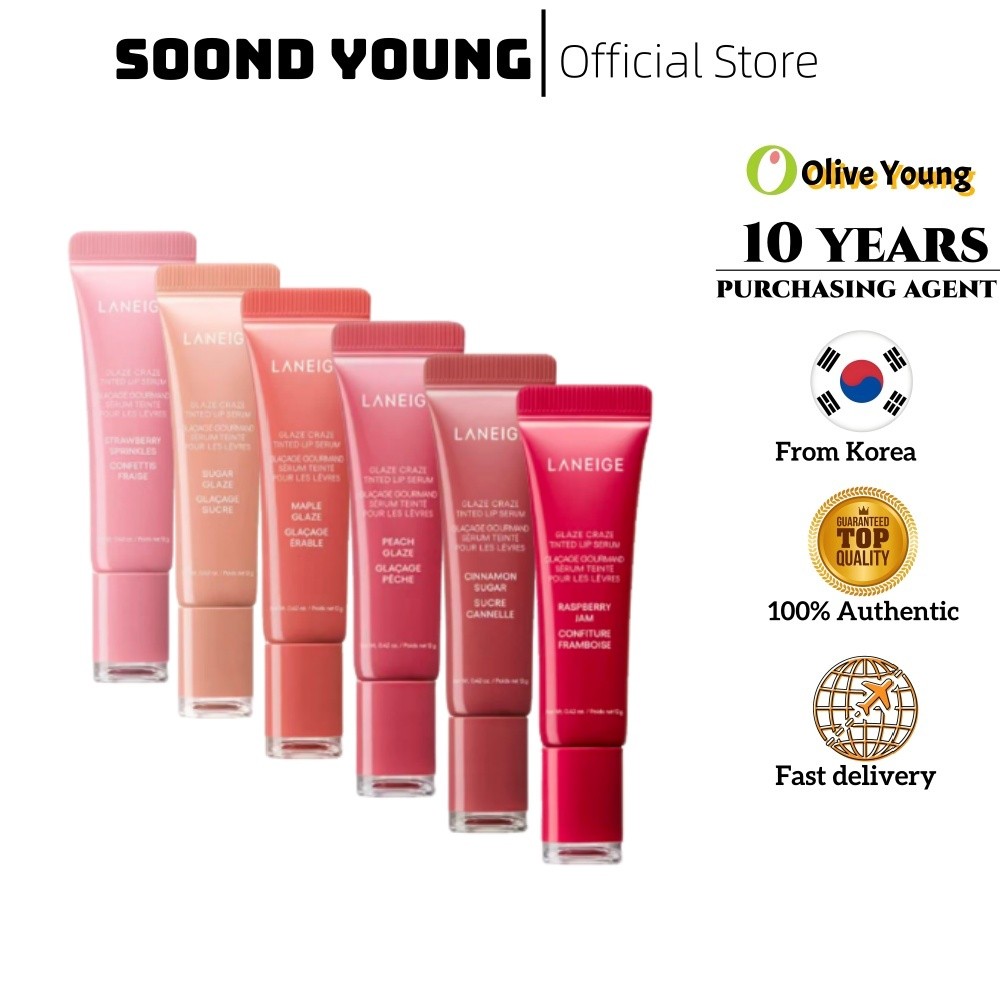 [LANEIGE] GLAZE CRAZE TINTED LIP SERUM 12g