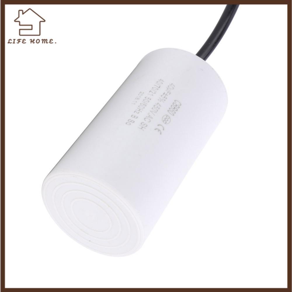 YELGIRL CBB60 Capacitor, 450V 40uf Motor Running Capacitor, Stable Performance Mini Size Appliance C