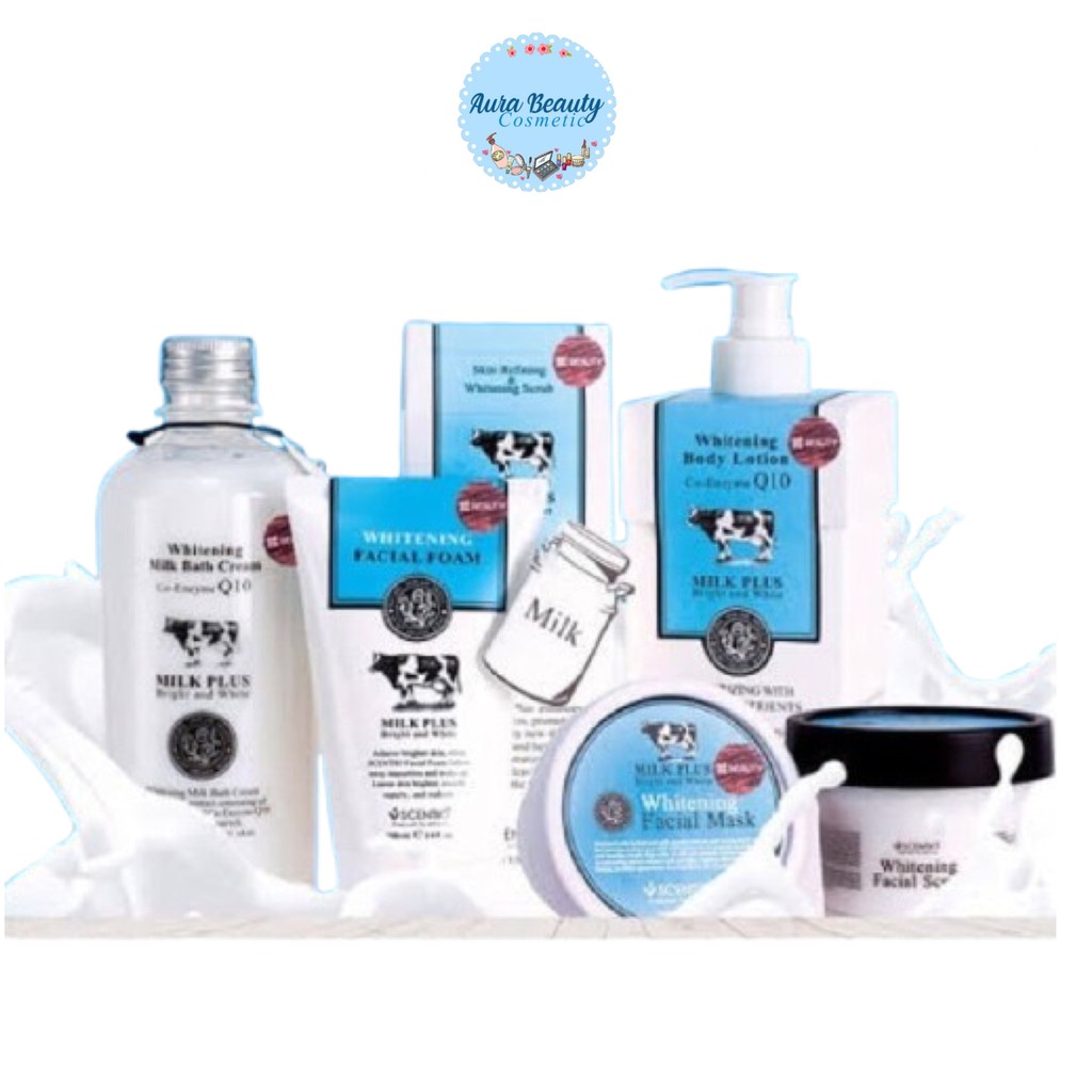 Beauty Buffet Scentio Milk สูตรน้ำนม โฟมล้างหน้า / โลชั่น / ครีมอาบน้ำ / มาสก์ / สครับ / เจลขัดขี้ไคล / เซรั่ม / ครีม