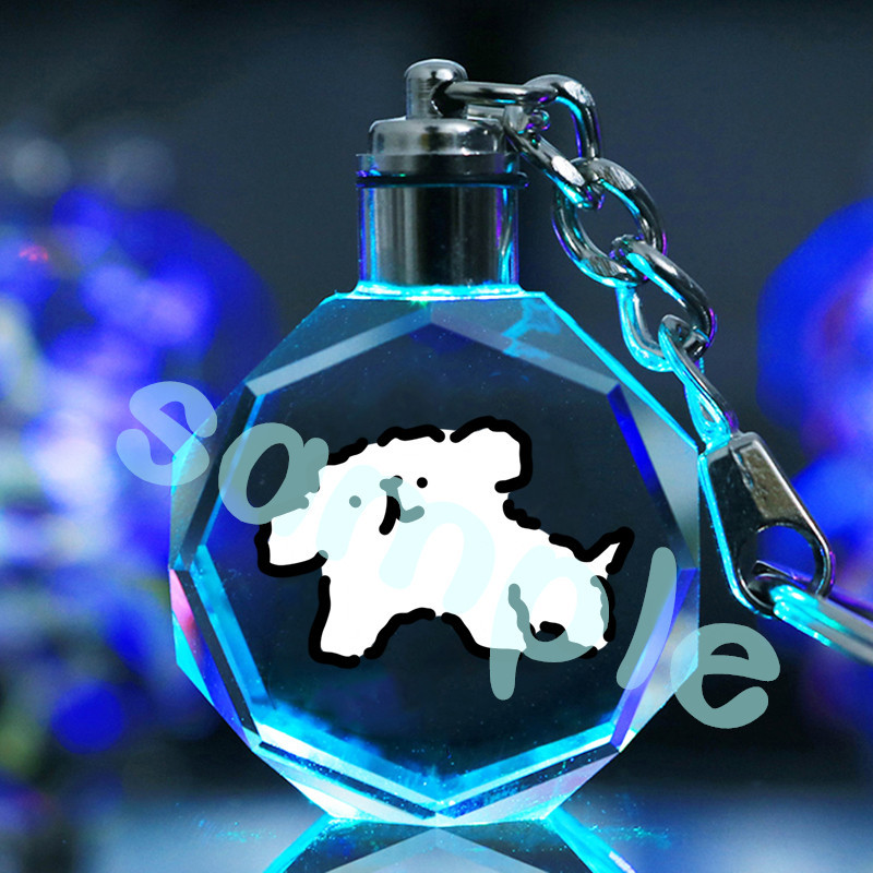 Line Puppy ประณีตคริสตัลพวงกุญแจจี้ขนาดเล็กน่ารักเกาหลีตุ๊กตาลูกสุนัขคู่ผู้ชายและผู้หญิงของขวัญวันเก