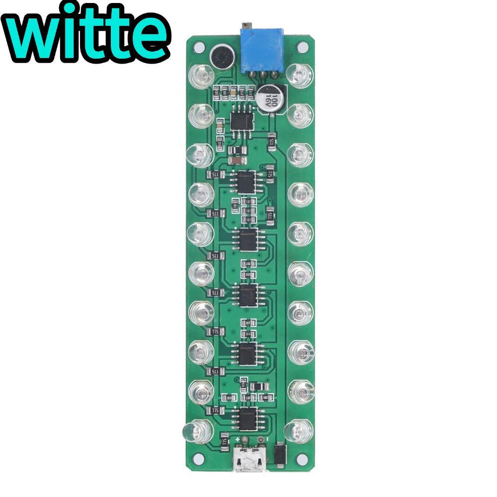 WITTE LED VU Meter,จอแสดงผล LED ควบคุมเสียง VU Meter,LED ระบุการเชื่อมต่อย้อนกลับป้องกัน Melody Ligh