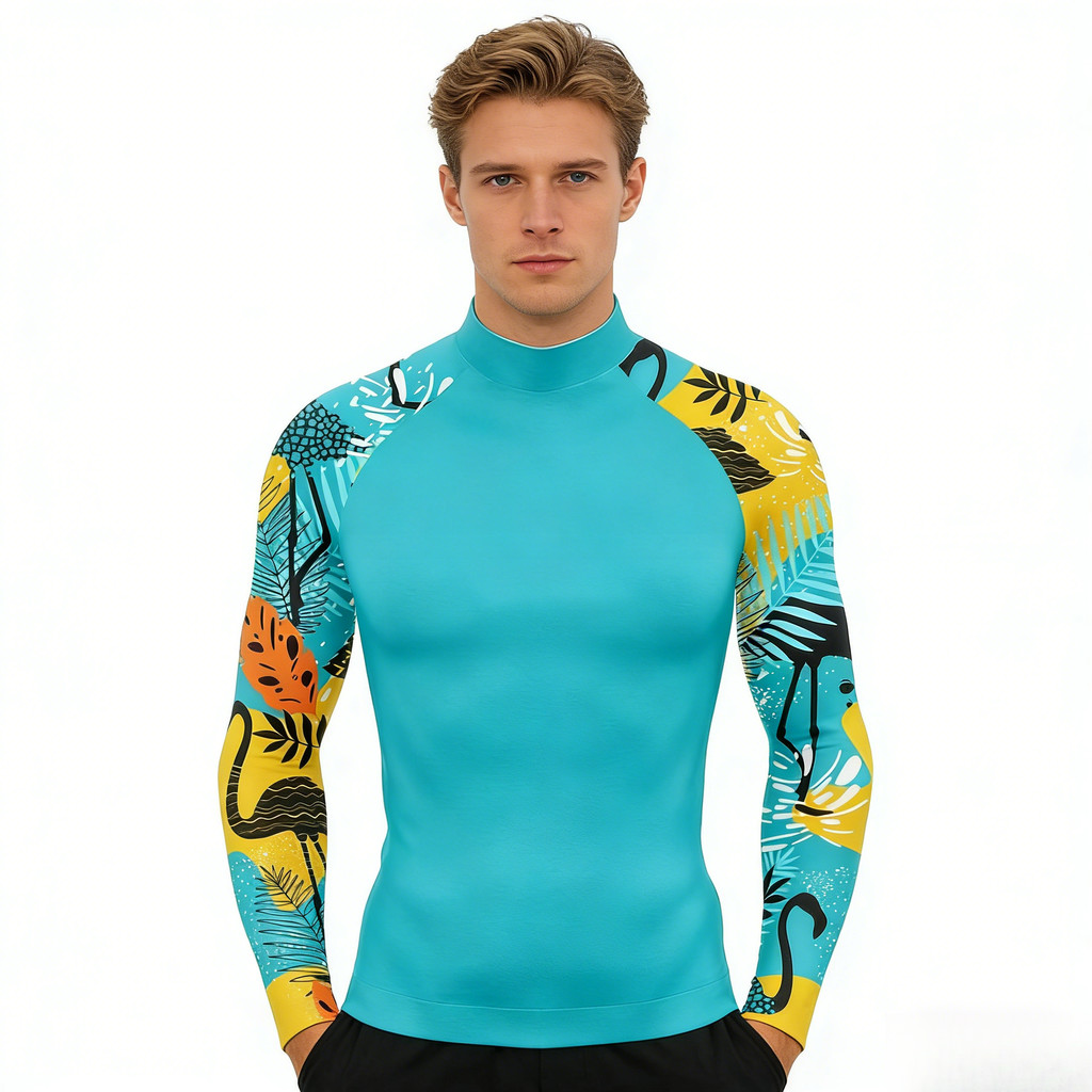 [Legend7]  เสื้อว่ายน้ำผู้ชายแขนยาว ป้องกันรังสียูวี สำหรับการว่ายน้ำและการแต่งกายในชีวิตประจำวัน - รูปที่ 5