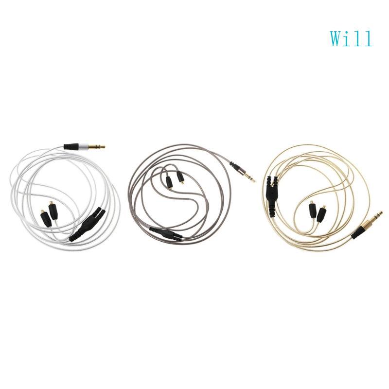 จะสายหูฟังเปลี่ยน 3 5 มม.1 2M ยาวสําหรับ SE215 SE315 SE535 SE846 หูฟังสายหูฟังสายไฟ