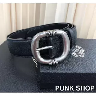 CH♥ เข็มขัด 925 เงินคลาสสิกเข็มขัดหนัง3.8ซมกว้าง 0259