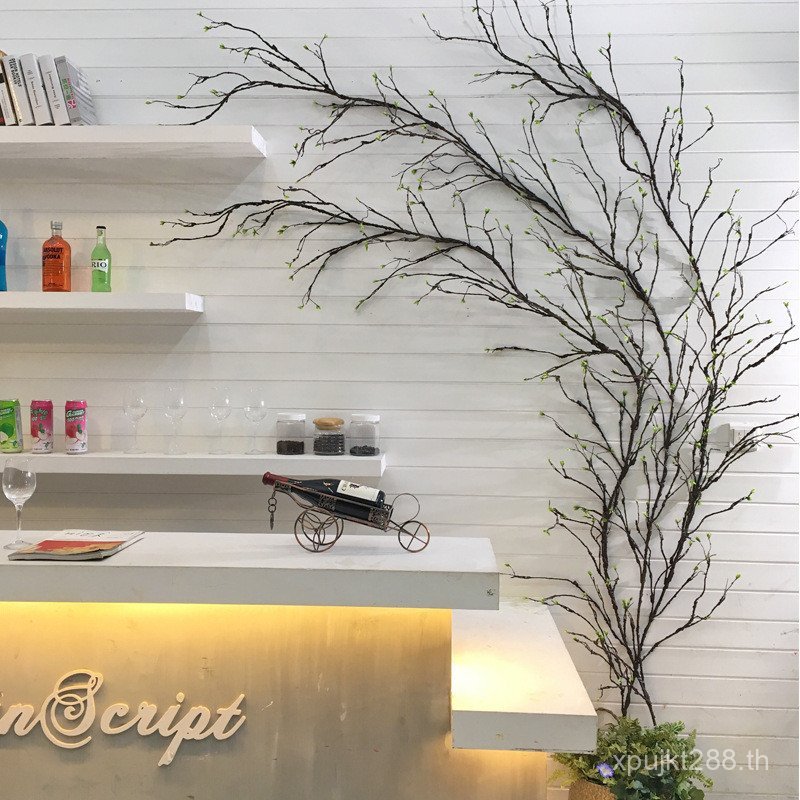 จําลองขายส่งใบปลอมสาขางานแต่งงาน Vines พืชหวายต้นไม้ Vines Dead Vines ตกแต่งเพดานแขวนผนังผู้ผลิต DX