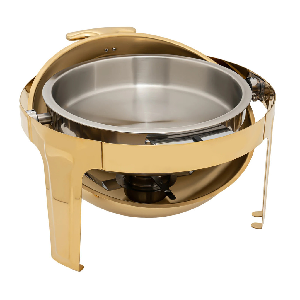 Round Chafing Dish Buffet Set Buffet Warmers Set Roll Top Stainless Steel Buffet Warmer