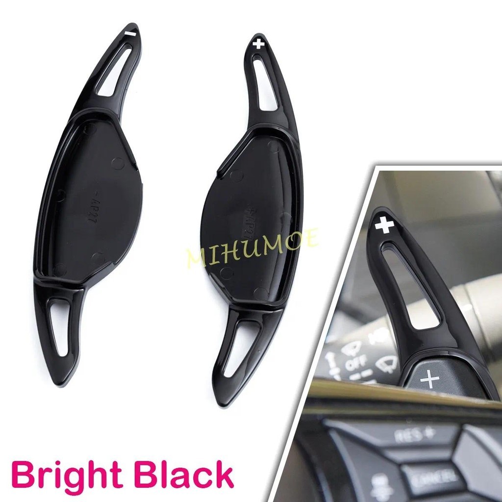 สําหรับ Nissan Altima Rogue X-Trail Infiniti Q50 Q60 QX50 Glossy สีดําพวงมาลัยเกียร์ Paddle Shifter 