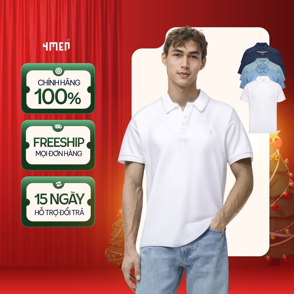 เสื้อโปโลกีฬาพิมพ์ลายโลโก้ 4M Round Regular Form PO171 นุ่ม ระบายอากาศได้ดี ยางยืด ดูดซับเหงื่อ ราคา