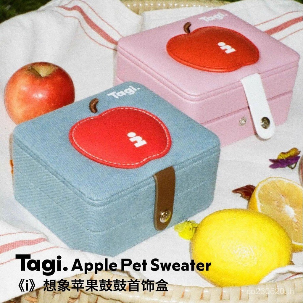 กล่องเก็บของ Double Compression Biscuit สร้อยคอแบบพกพาความจุขนาดใหญ่น่ารัก Niche กล่องเครื่องประดับ 