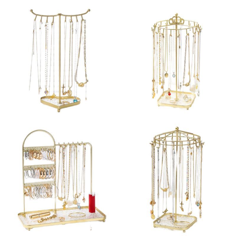 พร้อมสต็อกโลหะสร้างสรรค์ต่างหูสร้อยคอแหวนผู้ถือเครื่องประดับร้านมุกสดอุปกรณ์ประกอบฉากแผงลอยผู้ถือเคร