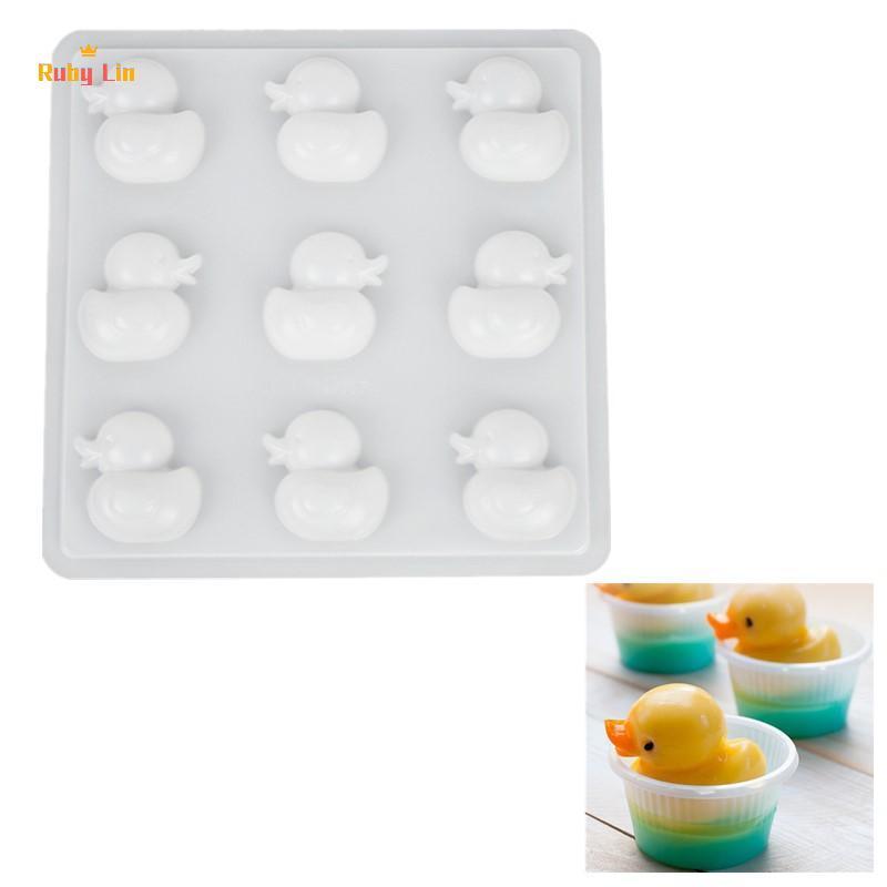 Ruby Lin 9 Consecutive Duck Soft Candy Chocolate Candy Jelly Pudding Mold บิสกิตเค้กสบู่หัตถกรรมเบเก