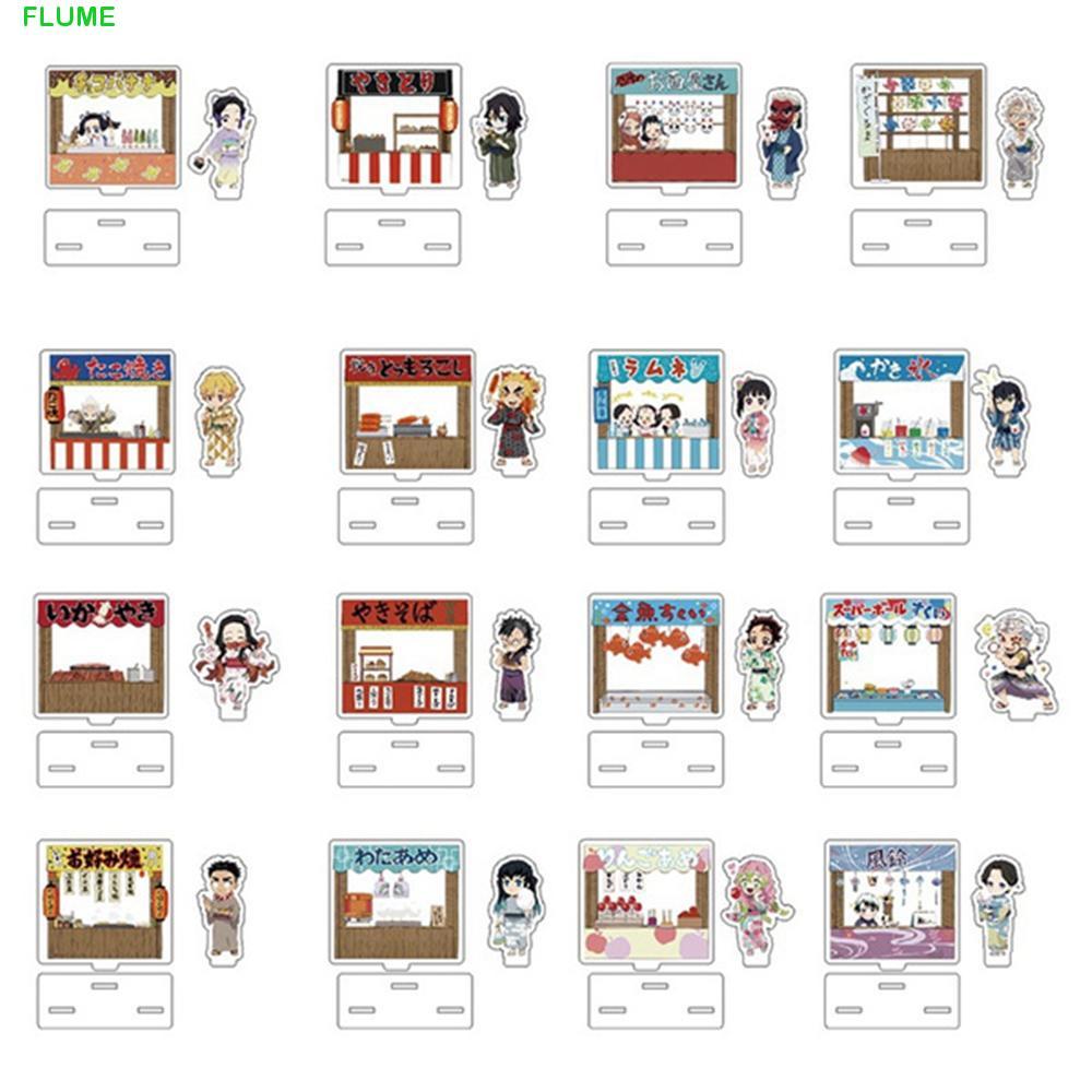 FLUME Anime Demon Slayer Action Figure น่ารัก Hashira Giyuu แผ่นยืนแผ่นรูปแผ่น Kimetsu ไม่มี Yaiba