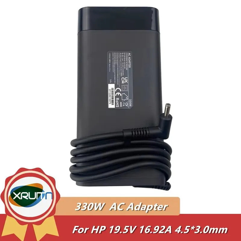 Slim 330W 19.5V 16.92A แล็ปท็อปอะแดปเตอร์ AC สําหรับ HP OMEN 17-cm i9 17-ck1000 17-ck2000 TPN-DA60 M