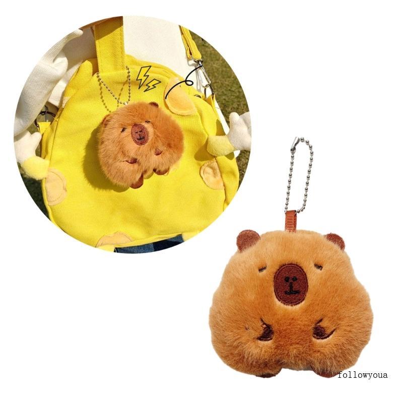 Fol Guinea Pigs จี้น่ารัก Mini ตุ๊กตา Plush Key Chain กระเป๋าเป้สะพายหลังตกแต่ง fof กระเป๋าถือ