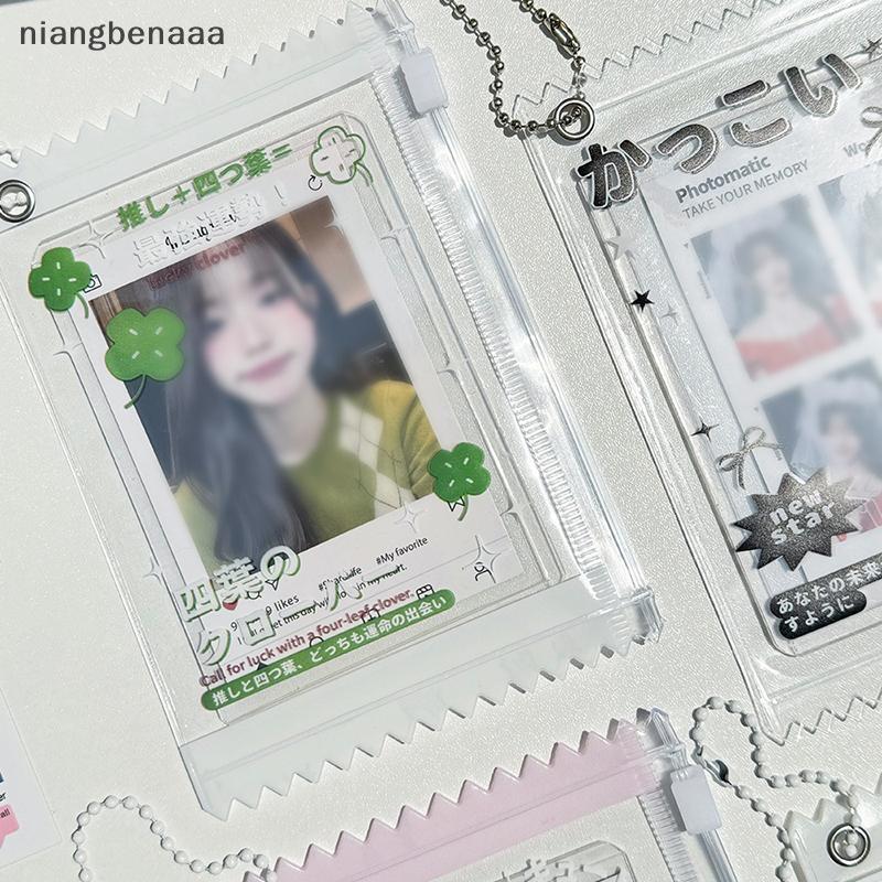 (nniangbenaaa) 1 ชิ้น 3 นิ้ว Idol Photo Card ฝาครอบป้องกันผู้ถือบัตร INS โปร่งใสถุงขนมเกาหลี Photocard Holder กระเป๋าแสดงจี้ใหม่ ราคา ถูกที่สุด ดีลบีเคเค แกลเลอรีภาพที่ 9