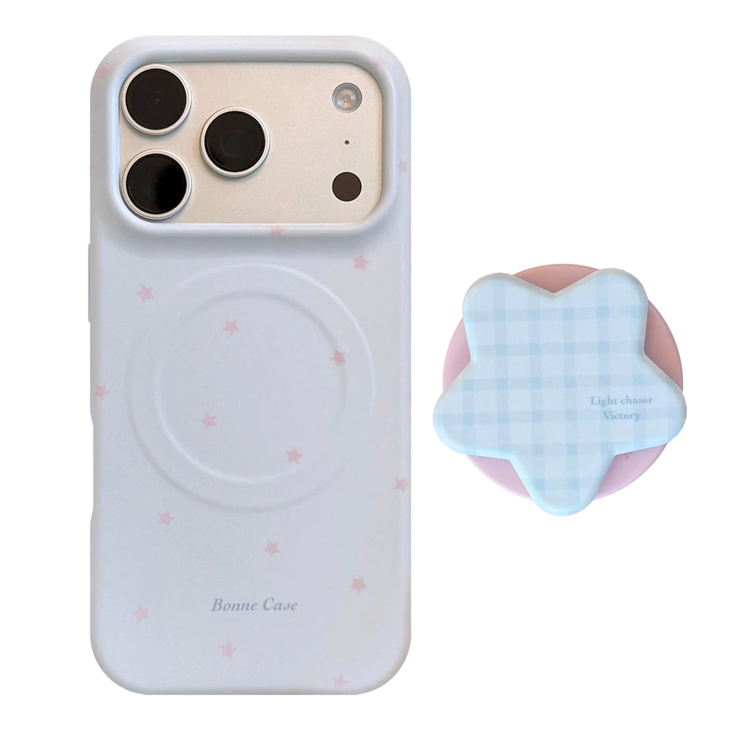 [Sheren] เคสโทรศัพท์ขาตั้งดาวสีฟ้าสดเหมาะสําหรับ i17 16 15 14 13 12 11 pro max เคสไอโฟน thumbnail 6