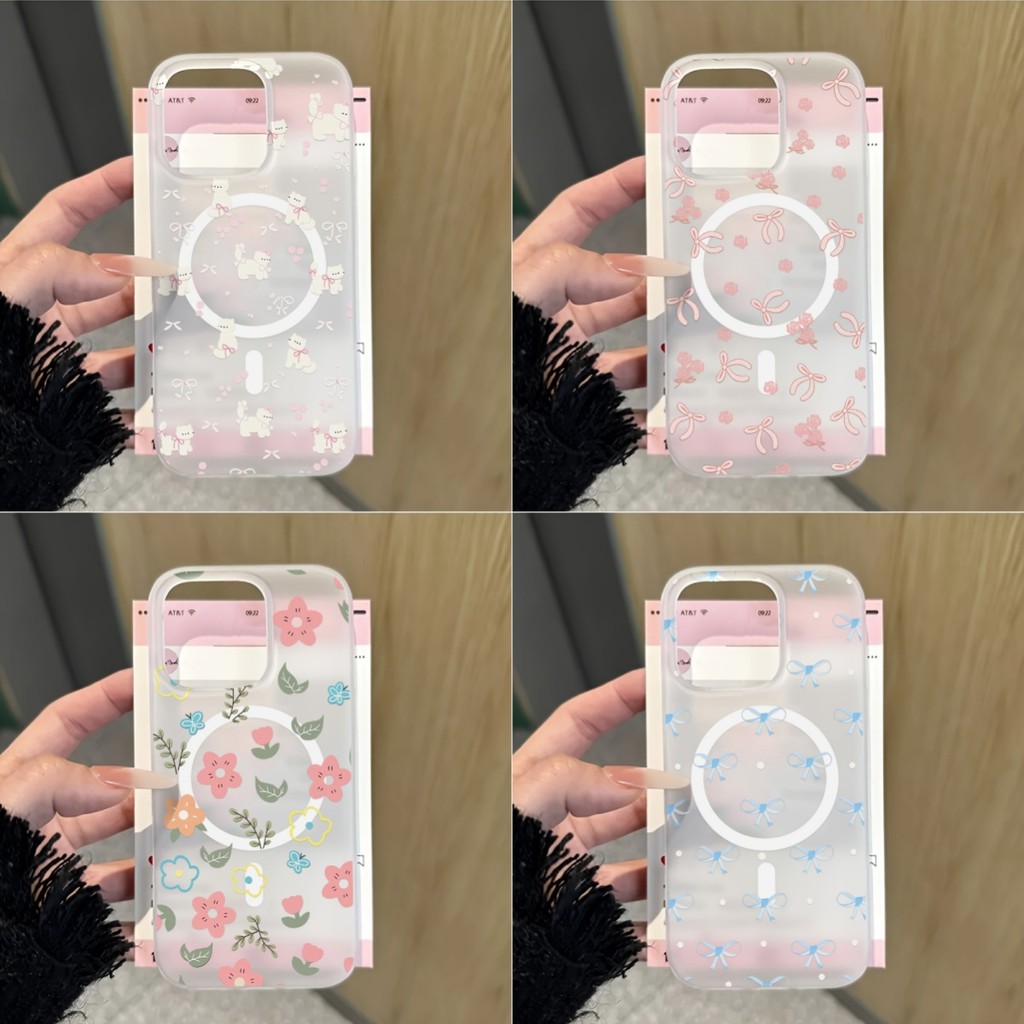 แม่เหล็ก เคสไอโฟน 17 for iPhone 13 11 15 promax case 12 17 เคสไอโฟน16 13 14 Pro Max เคสนิ่มกันรอยนิ้วมือ น้ำค้างแข็ง