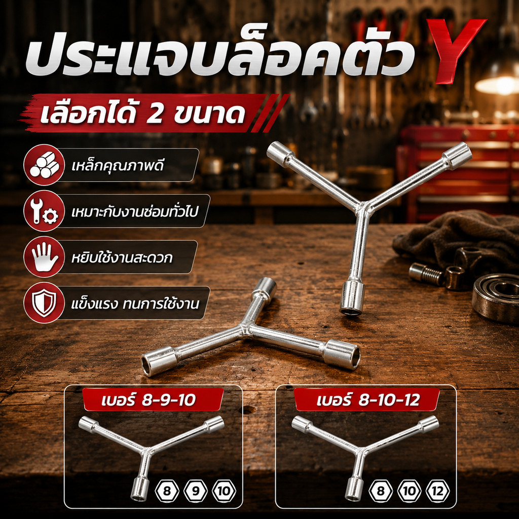 ประเเจบล็อคตัวY ประแจบล๊อกตัวY ประเเจตัวY ประเเจหัวบล็อคตัววาย หัวบล๊อคเบอร์8 หัวบล็อคเบอร์10