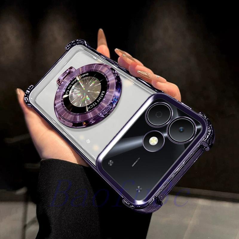 เคส เรียลมี บันทึก 80 / บันทึก70 / บันทึก50 ถุงลมนิรภัยสี่มุมป้องกันการตก เคสโทรศัพท์แบบใสพร้อมขายึด ซีดีเอสเจ