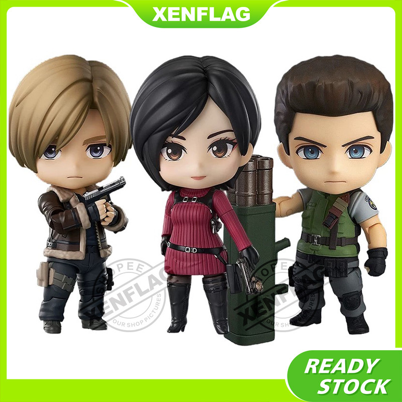 Nendoroid Resident Evil #681 คริส เรดฟิลด์ #2761 อดาวงศ์ #2337 Leon S.Kennedy Figure Pvc Collection ของเล่นของขวัญ