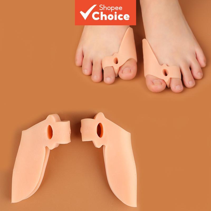 2 ชิ้นซิลิโคนใส Hallux Valgus Toe Spacers, Bunion Corrector, ผู้หญิงรองเท้า Comfort