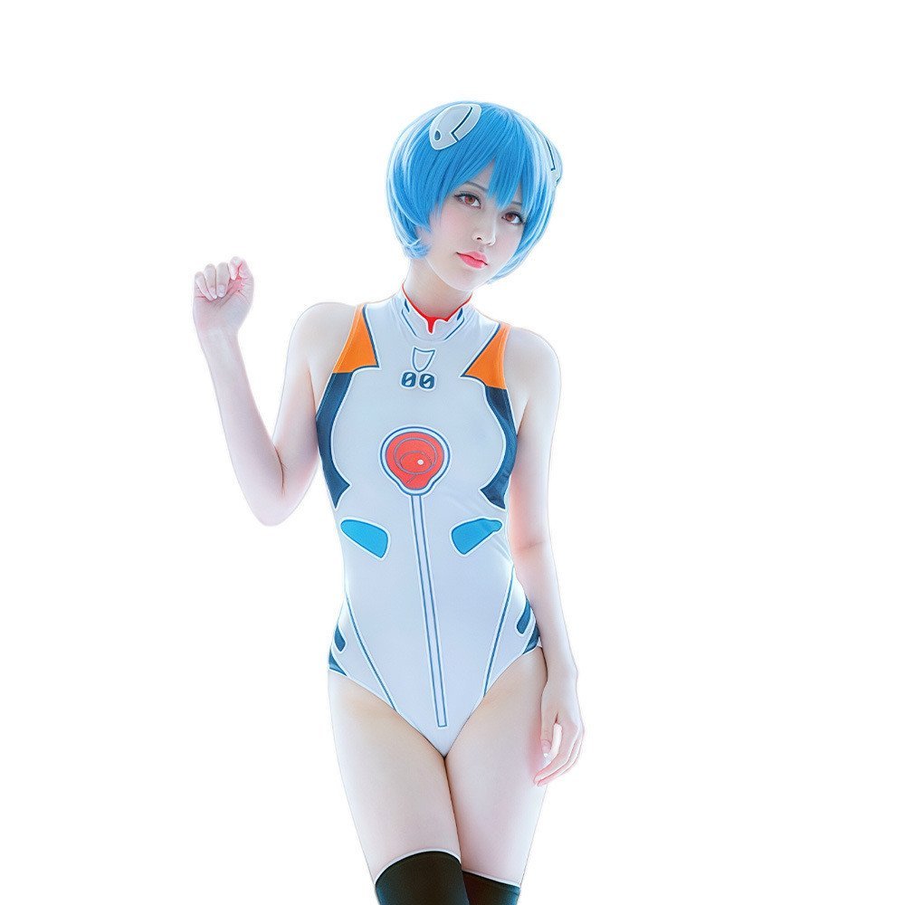 EVA Evangelion คอสเพลย์ชุดว่ายน้ํา Ayapo Rei Asuka DVA ชุดว่ายน้ําวันพีซอะนิเมะสไตล์เดียวกัน