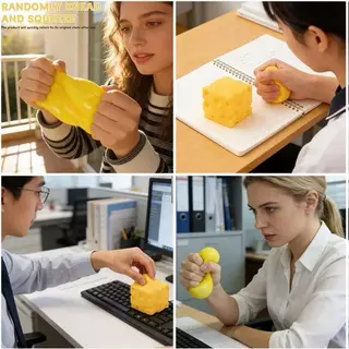 สกุชชี่ชีส ของเล่นSquishy 1ชิ้น ชีสสกุชชี่บีบเล่น นุ่มเด้งสุดฟิน ของเล่นคลายเคลียดรูปชีส พร้อมส่งในไทย