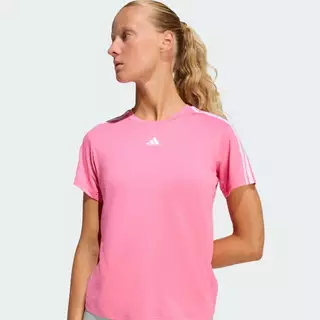 adidas Gym & Training เสื้อยืด AEROREADY Train Essentials 3-Stripes ผู้หญิง สีชมพู KC3325